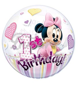 BUBBLES cu Heliu_1_Bday_Minnie Mouse 56 cm