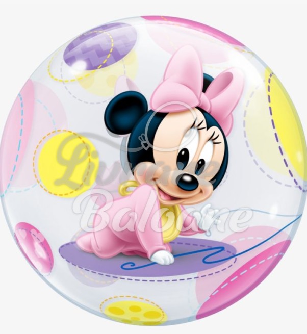 BUBBLES cu Heliu_Disney Baby_Minni Mouse 56 cm