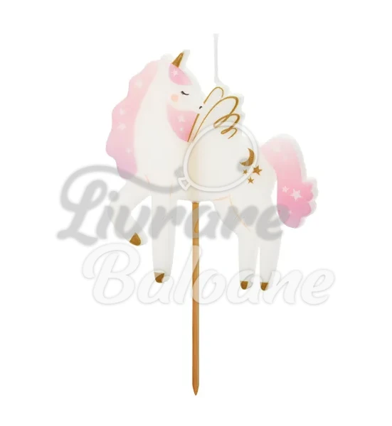 Lumânare de ziua de naștere cu UNICORN