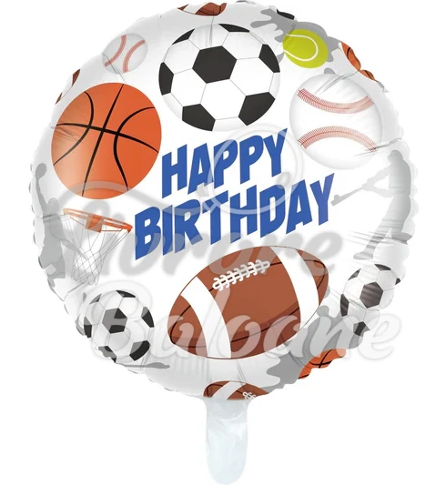 Balon cu Heliu_Happy Birthday_SPORT 43 cm