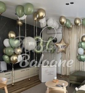 Персонализированное украшение из цифр и воздушных шаров (LB-11057)