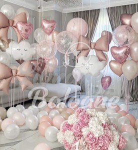 Decor Premium Baloane Baby Shower_Fundițe și Norișori (LB-14117)
