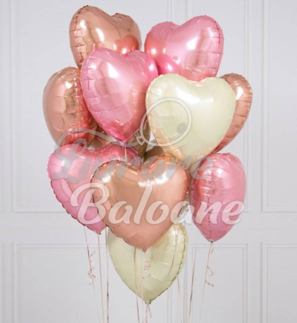 Набор воздушных шаров Сердечки с гелием (LB-12032)