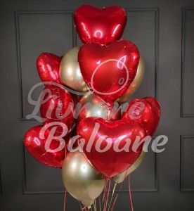 Букет воздушных шаров ко Дню святого Валентина (LB-16031)