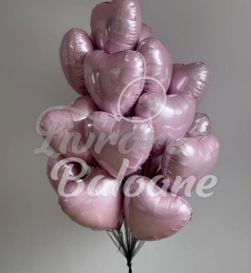 Buchet din Baloane Inimi Roz (LB-16041)