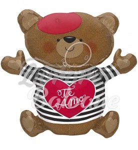 Гелиевый шар Te Amo Frenchie Bear