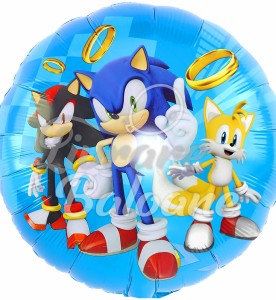 Гелиевый шар_SONIC_Круг 43 см
