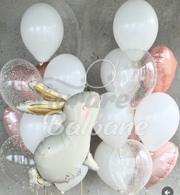 Set Baloane cu Heliu și Iepuraș (LB-12039)