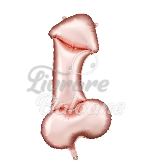 Гелиевый шар_PENIS_Розовое золото 112 см