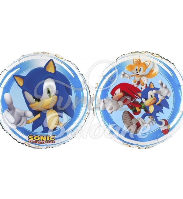 Гелиевый шар_Sonic_Круг 18_46 см