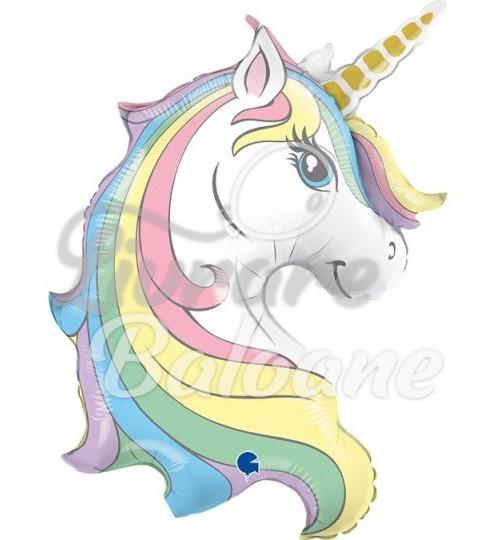Balon cu Heliu_Cap de UNICORN 99 cm