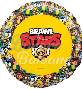 Гелиевый шар_Круг_BRAWL STARS 18_46 см
