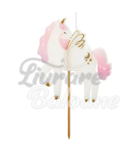 Lumânare de ziua de naștere cu UNICORN