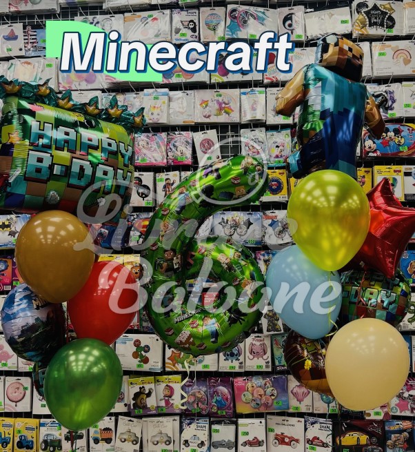 Мини украшение на день рождения_MINECRAFT (LB-130018)