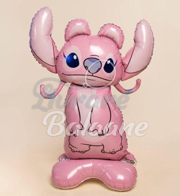 STITCH_ANGEL_Balon Figurinǎ 3D pe Suport (LB-19322)
