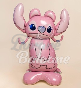 STITCH_ANGEL_Balon Figurinǎ 3D pe Suport (LB-19322)
