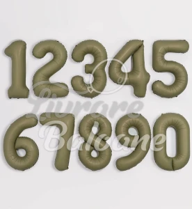 Baloane cu Heliu Cifre_Verde Mǎsliniu Mate