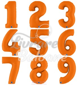Baloane cu Heliu Cifre_Orange Mate